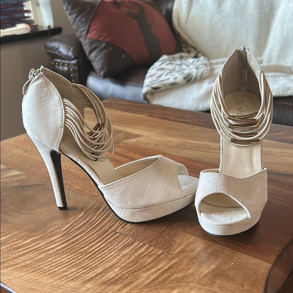 Elegant Cream High Heels